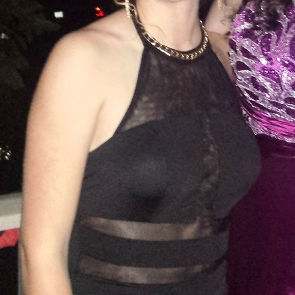 Black Mermaid Prom Dress - Picture 8 of 8